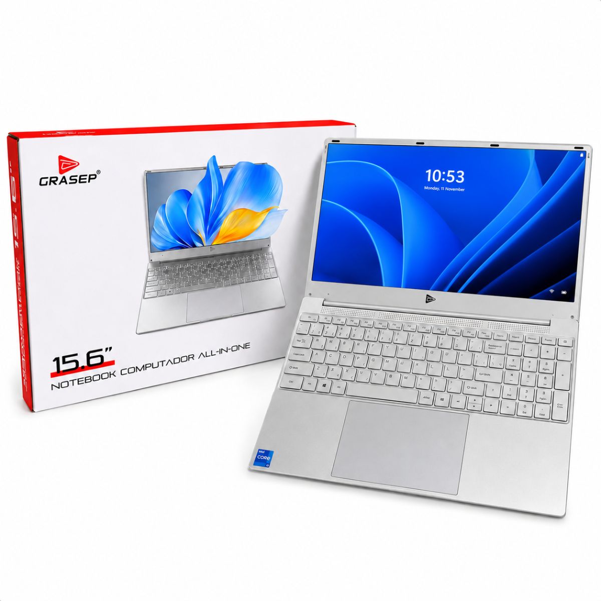 Notebook Computador 15.6" SSD M.2 256GB Grasep - D-NK5501